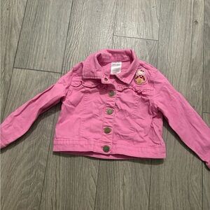 Hello Kitty Pink Button-Front Jean Jacket for Kids